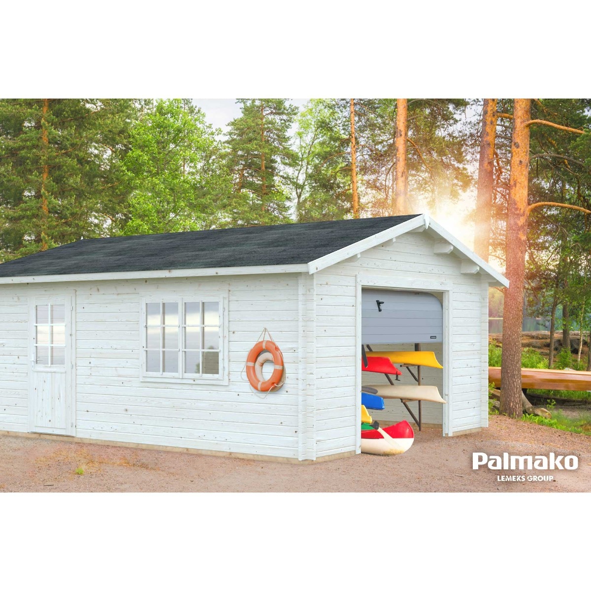 Palmako Roger 23.9m² Garage | Simply Log Cabins